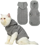 PUPTECK winter sweater front view—soft acrylic knit for cozy warmth