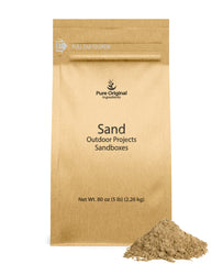 Pure Original Ingredients Sand 5lb bag, washed for clean outdoor use.