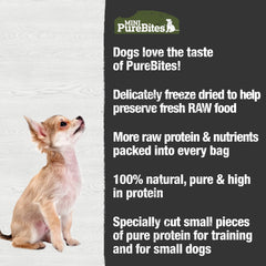 PureBites beef liver pieces close-up, high-protein treat option.