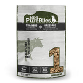 PureBites Mini Beef Freeze-Dried Dog Treats close-up of tiny protein bites ideal for training rewards.