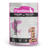 PureBites salmon freeze-dried treats pack 9.5oz, protein-rich reward for training and daily canine snacking.