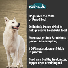 PureBites Wild Smelt freeze-dried treats ingredients label suggests simple protein for sensitive dogs