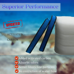 PurifyLogix coarse filter pad in use supports steady water flow.