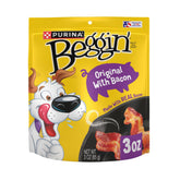 Purina Beggin' Strips original bacon pack-6 offers quick rewards with easy tearing.