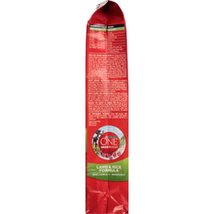 Purina One SmartBlend Lamb Rice ingredients close-up highlights real lamb and turkey