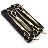 Purple Dragon 7in thinning scissor for even thinning and smoother coats.
