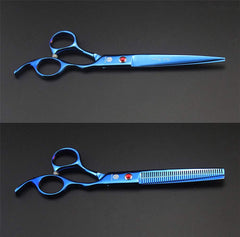 Purple Dragon 7-inch straight cutting scissor for body fur trimming