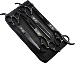 Purple Dragon Professional 7in razor-sharp edge closeup showcases precise cutting for clean finishes.