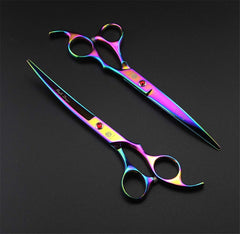 Purple Dragon straight cutting shear for body fur trimming