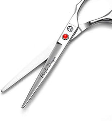 Purple Dragon hair shears with ergonomic handle for comfortable grooming sessions.