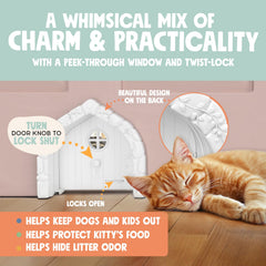 Purrfect Portal Fairy Door hollow core fit enables quick, tool free installation