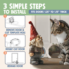 Purrfect Portal Gnome Door durable materials promise long lasting use