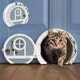 Purrfect Portal Gnome Door interior view highlights stylish access for pets