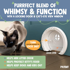 Purrfect Portal lockable cat door offering controlled access for home peace of mind