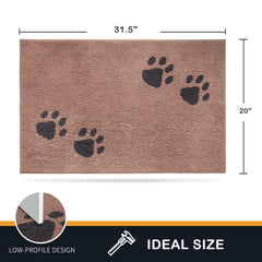PURRUGS entryway mat shows soft, non-slip surface ideal for wet weather footing