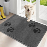 PURRUGS dirt trapping door mat front view highlights low-profile design for smooth door operation.