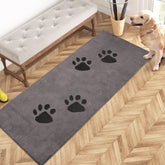 PURRUGS dirt trapping door mat front door close-up shows microfiber pile that traps dirt and moisture.
