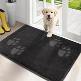 PURRUGS Dirt Trapping Door Mat front view highlights its low-profile design for easy door clearance.