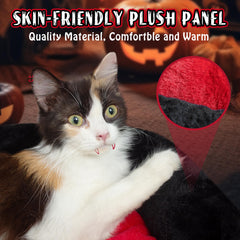 Purrzone coffin bed fits small to medium cats for restful naps.