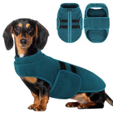 PUZAUKAL dog sweater adjustable-fit shows secure fit for growing dogs