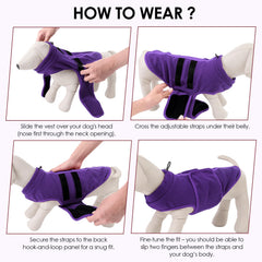 PUZAUKAL dog sweater spine stripe design adds retro style