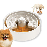 Puzzle Feeder slow feeder dog bowl with lick mat promotes calm mealtime and engagement