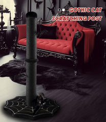 PuzzlePaw black sisal scratching post texture ideal for furniture protection and claws.