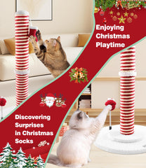 PuzzlePaw Santa sock hanging detail promoting interactive play and holiday cheer