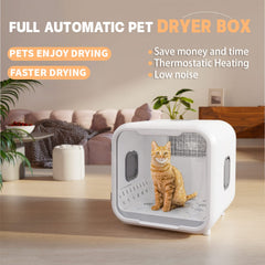 PvEvTv dryer box interior view highlighting spacious 71L chamber for cats and small dogs