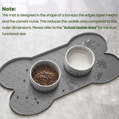 PWTAA dog food mat thicker design offers durable, long-lasting use