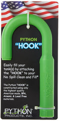 Python Hook side view demonstrates hands-free, spill-free refill.