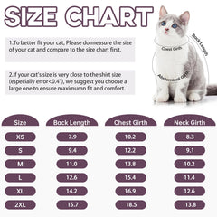 QBLEEV long-sleeve-cat-shirt demonstrates full-coverage design to keep fur contained