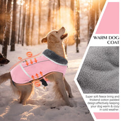QBLEEV Warm Dog Coat waterproof exterior keeps your dog dry in rain