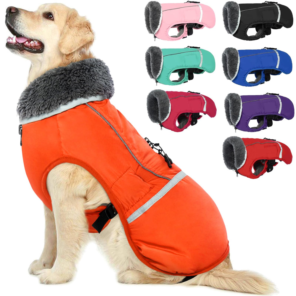 QBLEEV Warm Reflective Jacket front view demonstrates snug warmth for daily winter walks