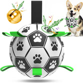 QDAN dog soccer ball with bell inside for versatile indoor and outdoor play