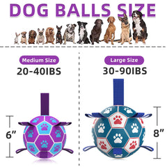 QDAN ball with nylon tabs showing reinforced seams