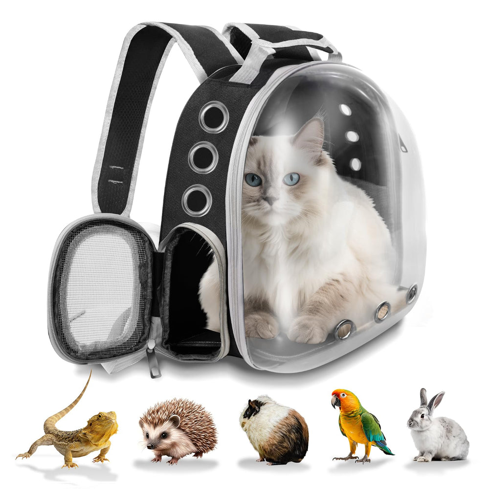 QDCKQIJI pet carrier backpack bubble window for easy pet visibility during travel.