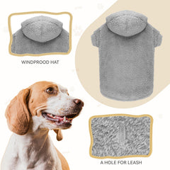 QDYU dog hoodie size chart helps find the right fit for large breeds.