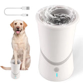 QeeHeng paw cleaner cup front view shows compact design for small to medium dogs.