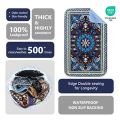 Qeils non-slip dog pad with textured bottom stays in place.