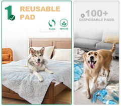 Qeils Pee Pad 4-layer construction emphasizes durability and odor control.