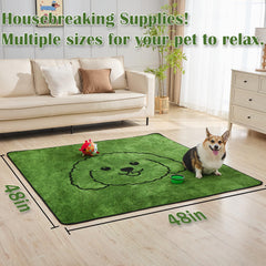 Qeils puppy pads with non-slip backing prevent slips during potty training.