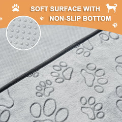 Qeils reusable puppy pad used as crate liner for versatile training.