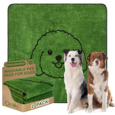 Qeils reusable puppy pads 2-pack for training and travel with high absorbency.