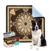 Qeils Washable Pee Pad top layer absorbs moisture quickly for a dry, protected floor.