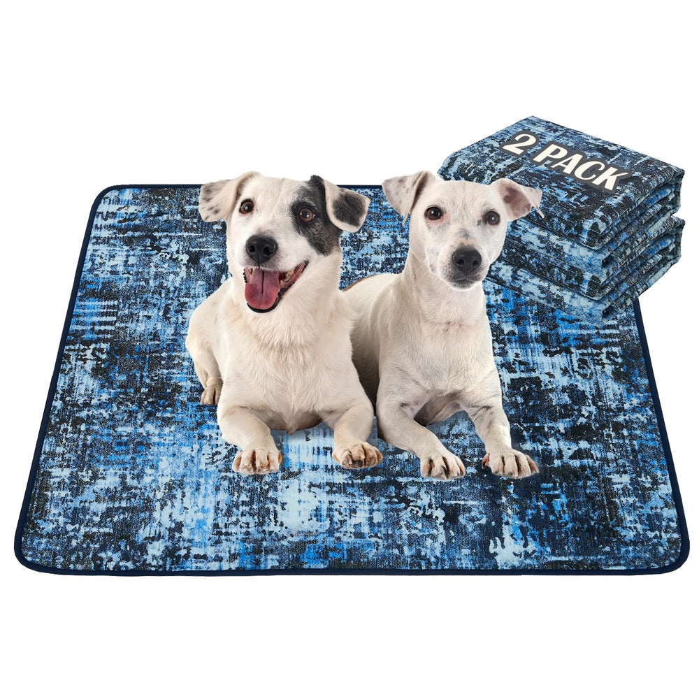 Qeils washable pee pads on floor showing leakproof and absorbent performance