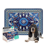 Qeils washable pee pads soft fleece surface protecting floors and simplifying cleanup