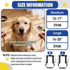 QHZ dog ear muffs chin-strap keeps position during outdoor walks.