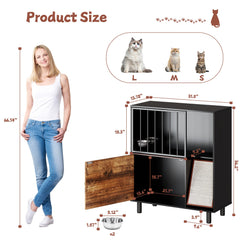 Qiaoxuan spacious storage cabinet showing organized space for toys and food