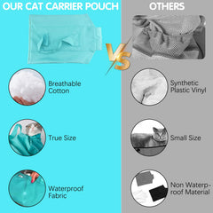 QiFind Cat Carrier Pouch demonstrates a nail trimming bag ideal for grooming sessions.
